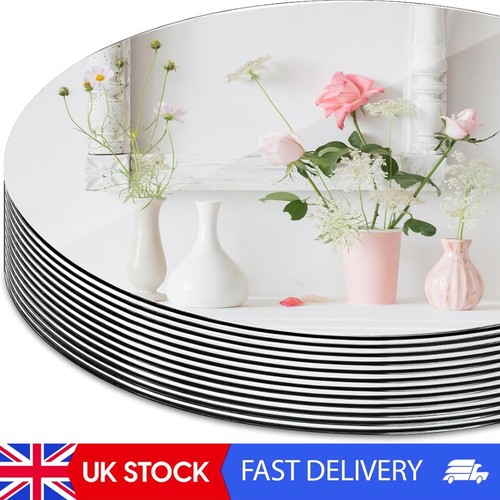 Set round mirror trays - of,