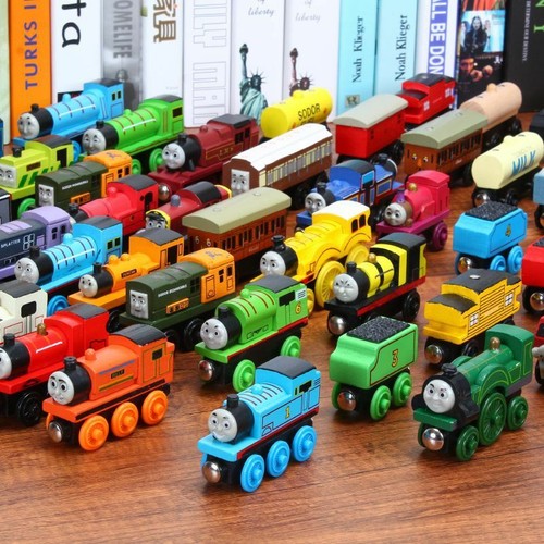 Wooden train tank engine - train,