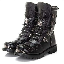 Men Gothic Boots Punk Biker