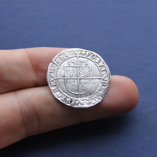 Hammered silver coin - hammered, elizabeth