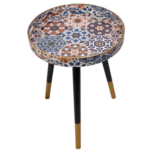 Moroccan mosaic round side - round,