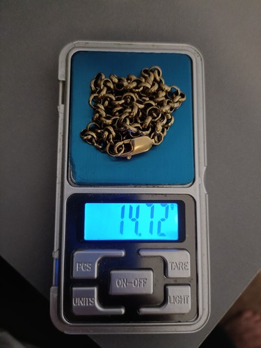 9ct gold belcher - , inch