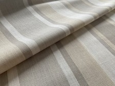 Laura Ashley Awning Stripe Natural Fabric 1.3m
