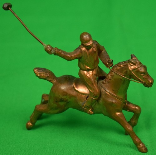 Brass polo player mallet - polo, w/