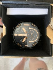 DIESEL BIG DADDY 2.0 *RARE COLOUR* MENS CHRONOGRAPH WATCH DZ7396 WITH BOX