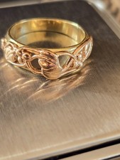 Clogau 9ct Rose & Yellow Gold Tree of Life Ring Size O 1/2