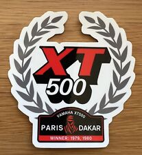 Yamaha XT500 Stickers / Decals Celebrating Paris Dakar Wins. 10 cms x 10 cms