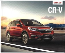Honda CR-V 2015-2016 UK Market Sales Brochure S SE SR EX 2.0i-VTEC & 1.6i-DTEC