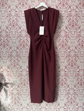 ZARA Draped Midi Dress With