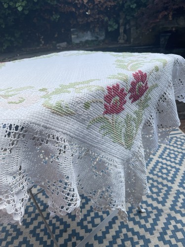Vintage handmade cross stitch - vintage,