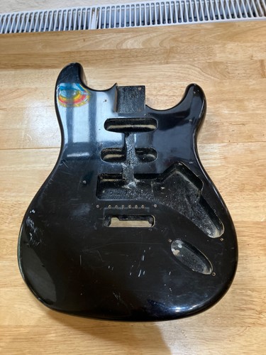 Black stratocaster strat - black, /