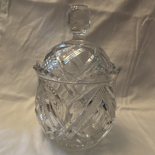 Vintage clear pressed glass - pressed,