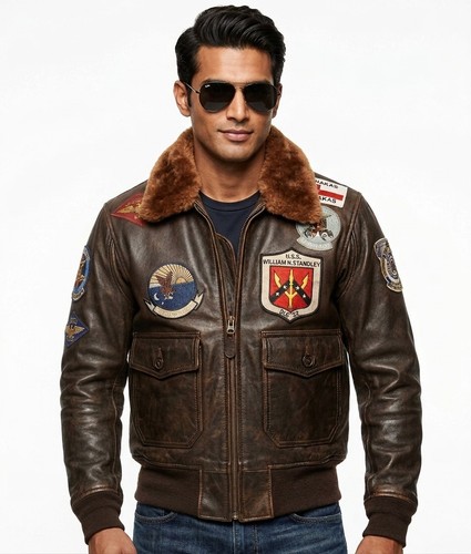 Top gun brown - top,