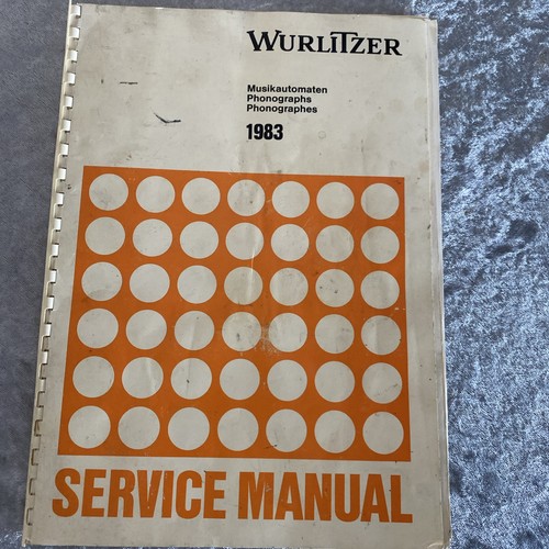 Wurlitzer 1983 jukebox service - 1983,