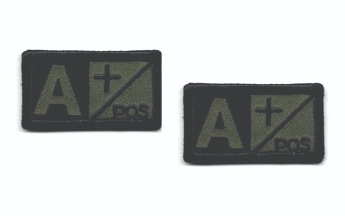 Blood type patch - blood, pair