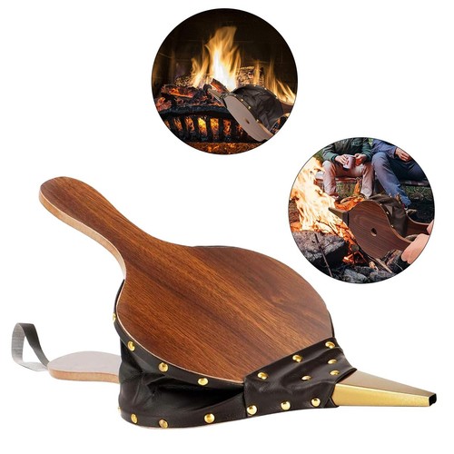 Fireplace wood bellows - bellows, log