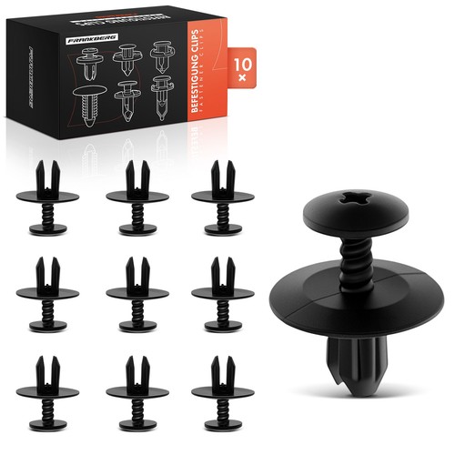 10x fastening clips - cover, hood