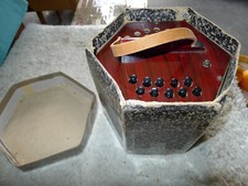 Czegesa (German) Anglo 20+1 Button Boxed Concertina.. Pre WW2.. .....GC..