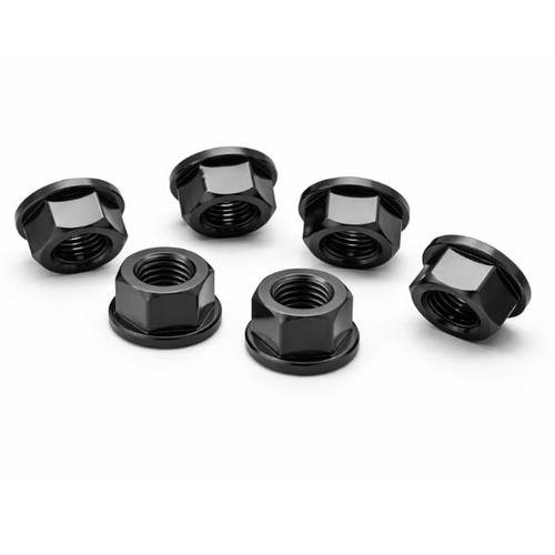 Rear sprocket nuts - black, for