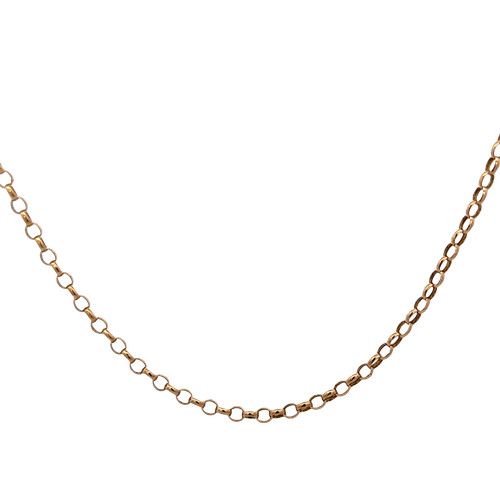 9ct yellow gold belcher chain