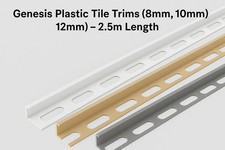 White PVC Tile Trim 2.5m