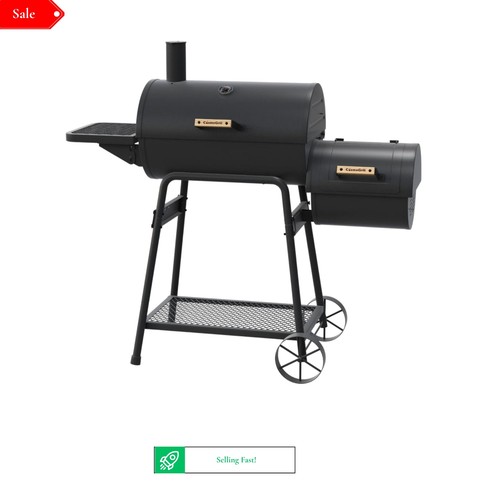 Cinder offset smoker charcoal - cinder,
