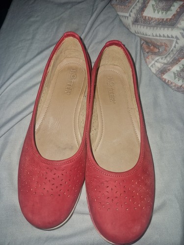 Ladies hotter slip shoes - on,