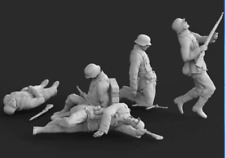 1/35 Scale German soldiers killed in action 5 Figures Model Kit Resin Printed