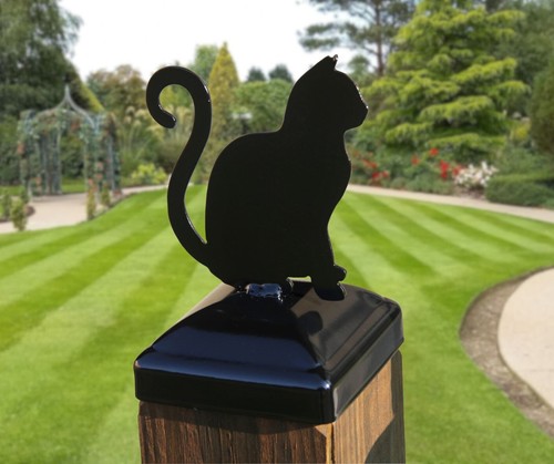 Cat fence post cap for - cat,