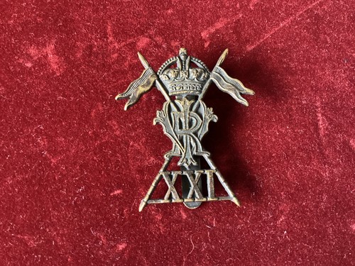 Ww1 21st lancers cap badge - ww1, kc