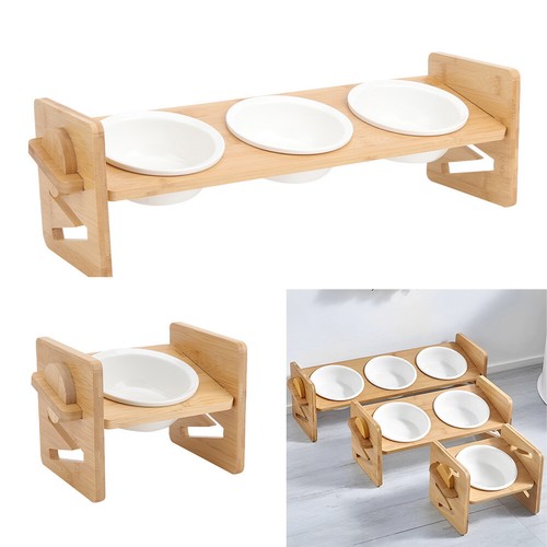 Adjustable double bowl dog - double, cat