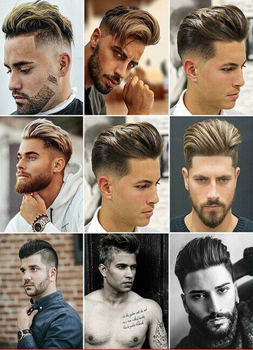 Mens hairstyle poster - poster, hair