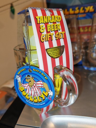 Bullseye glass tankard - tankard, bully