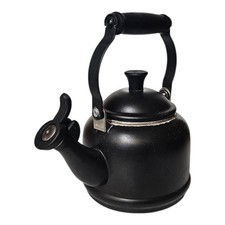 Le Creuset 1.1 Litre Black Enamel Whistling Kettle