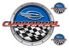 Chaparral Boat Round Stickers remastered name plate for boat restoration project