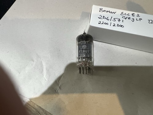 Brimar ecc82 12au7 long plate - ecc82,