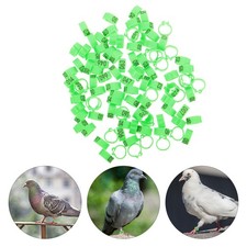 100Pcs Pigeon Foot Rings Plastic Bird Leg Bands for Poultry Identification