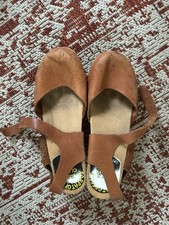 Swedish Hasbeens Heeled Clogs UK5 EU38 3.5 Inch Heel