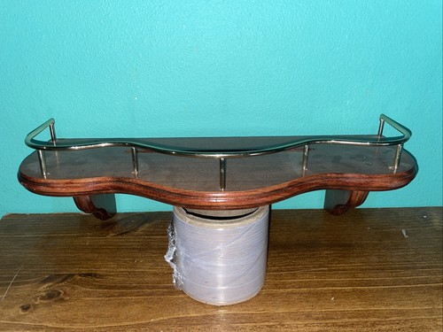 Vintage wood wall shelf - wall,