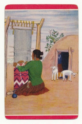 Navajo blanket weaver - blanket,