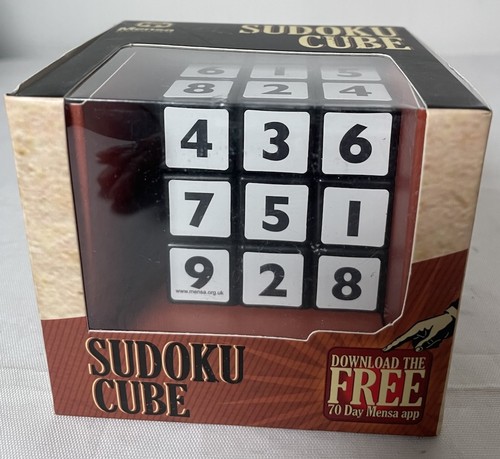 Mensa sudoka cube puzzle game - mensa,