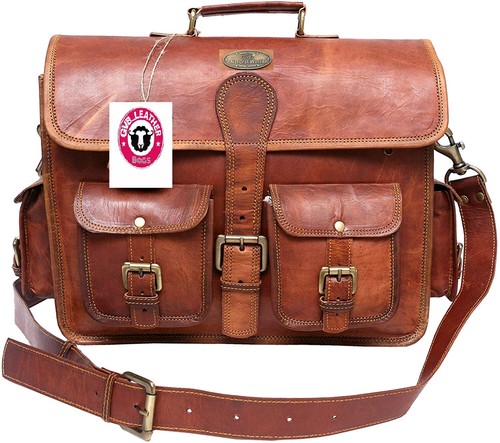 Men leather messenger - men's,