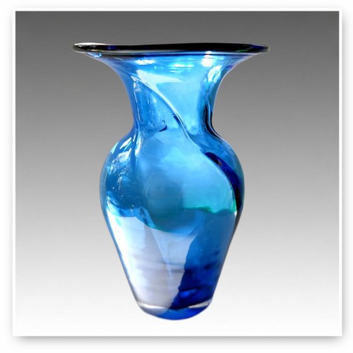 Sark glass tim casey - casey, vase