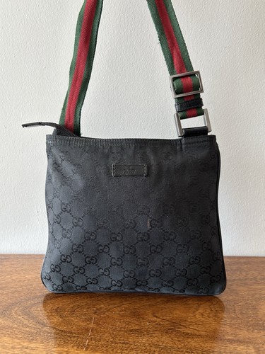 Gucci black web messenger - messenger, gg