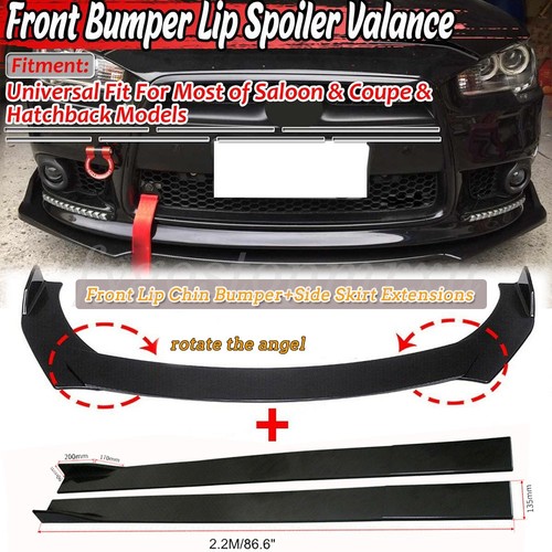 Car front bumper lip spoiler - front,