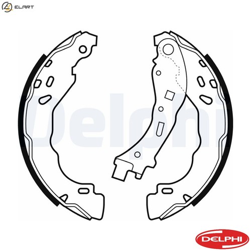 Brake shoe set ls2065 - set, for