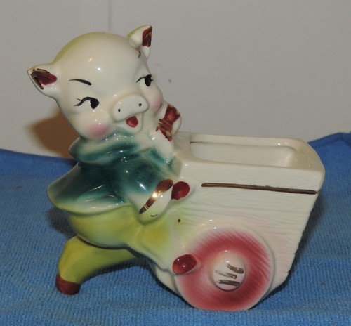 Vintage ceramic planter pig - vintage, planter~pig