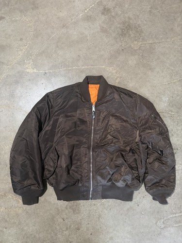 Alpha bomber jacket brown - ma-1,