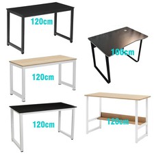 120cm Study Desk Wooden Workstation Table for Laptop PC Home Office Use