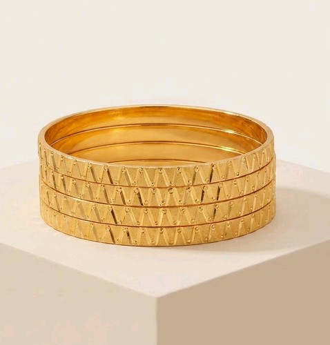22k gold plated indian bangles - 22k,